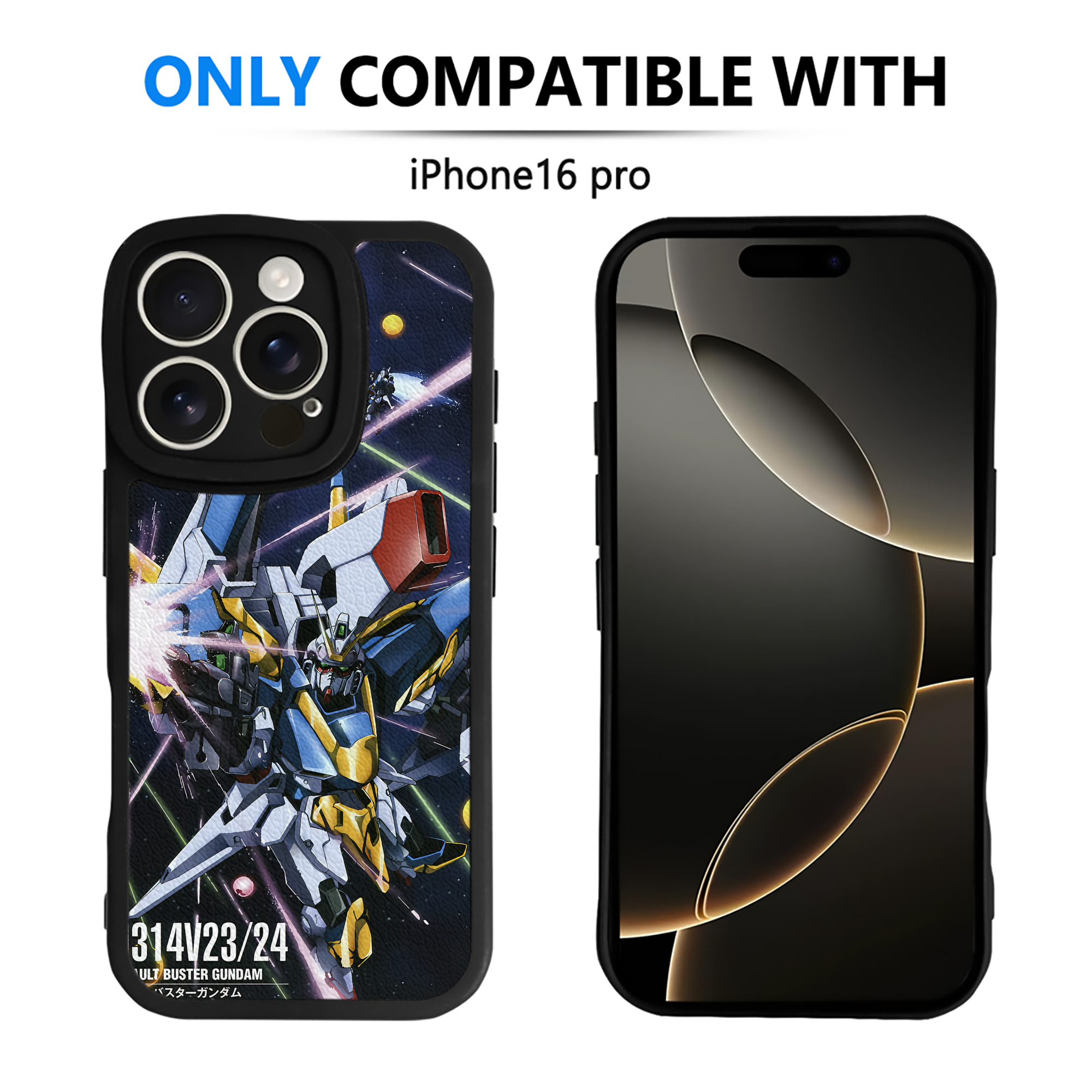 （画像用） 機動戦士ガンダム Mobile Suit Gundam 【iPhone 16シリーズ対応】シリコンスマホケース（レザー調） 材質：シリコン